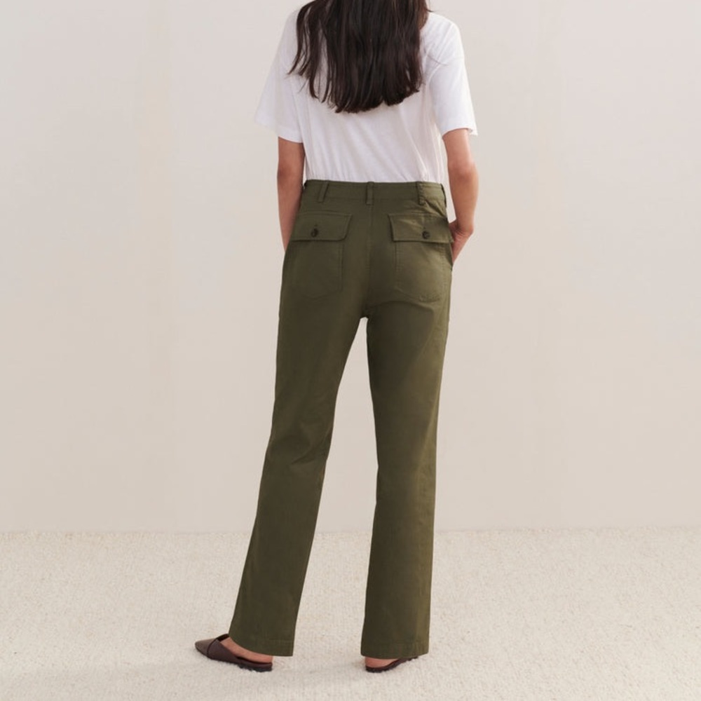 Jenni Kayne Relaxed Olive Green Army Pant | Size 4 - Picture 3 of 9